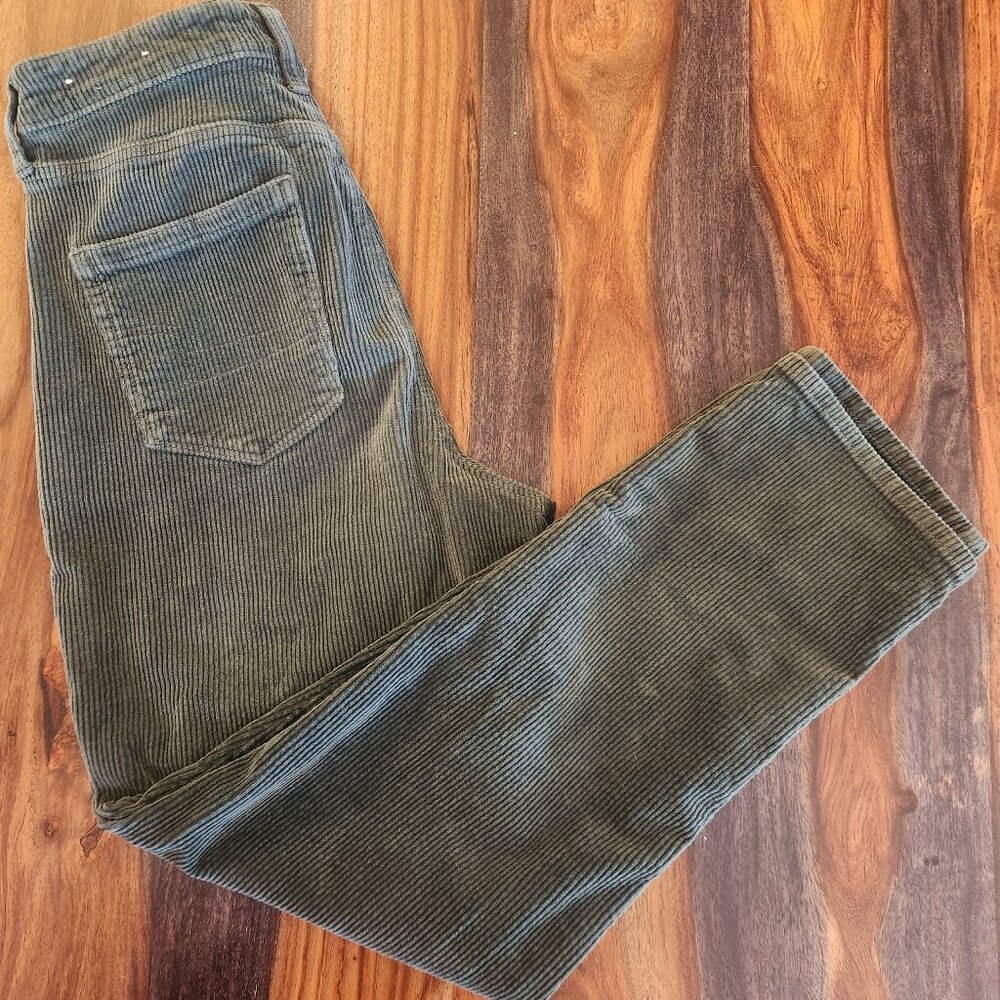 Women's green corduroy pants